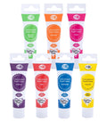 Rainbow Dust ProGel Edible Food Colour Gel Paste - Rainbow Set of 7