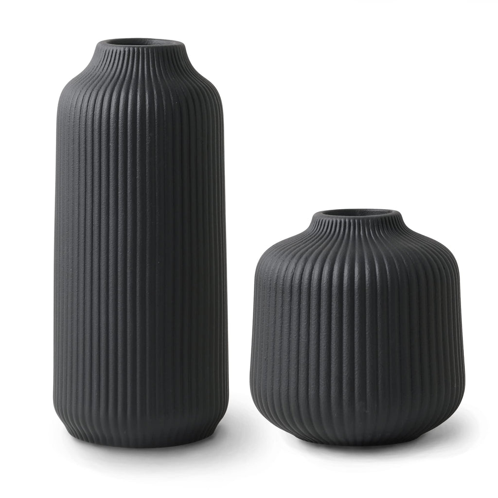 Ceramic Vases – 2-Piece Nordic Boho Set for Pampas Grass