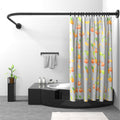 Misounda L-Shaped Shower Curtain Rail – Black Stainless Steel, 120x120cm