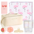 MSOEUESO Women's Bath Gift Set – 7pc Self Care Spa Kit with Travel Bag