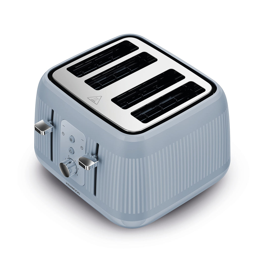 Kenwood Dawn 4-Slot Toaster – 1800W with 5 Browning Levels, Stone Blue