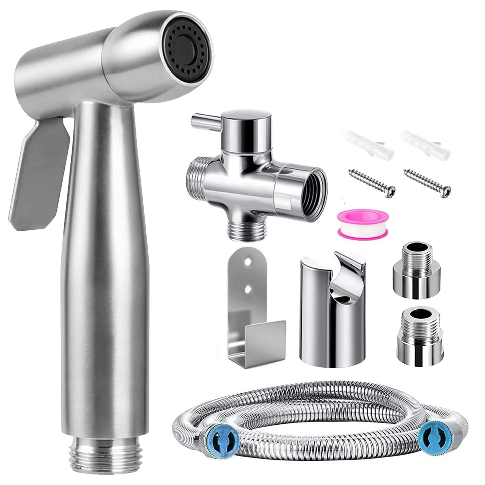 Handheld Bidet Sprayer Kit | Stainless Steel 2-Mode Spray