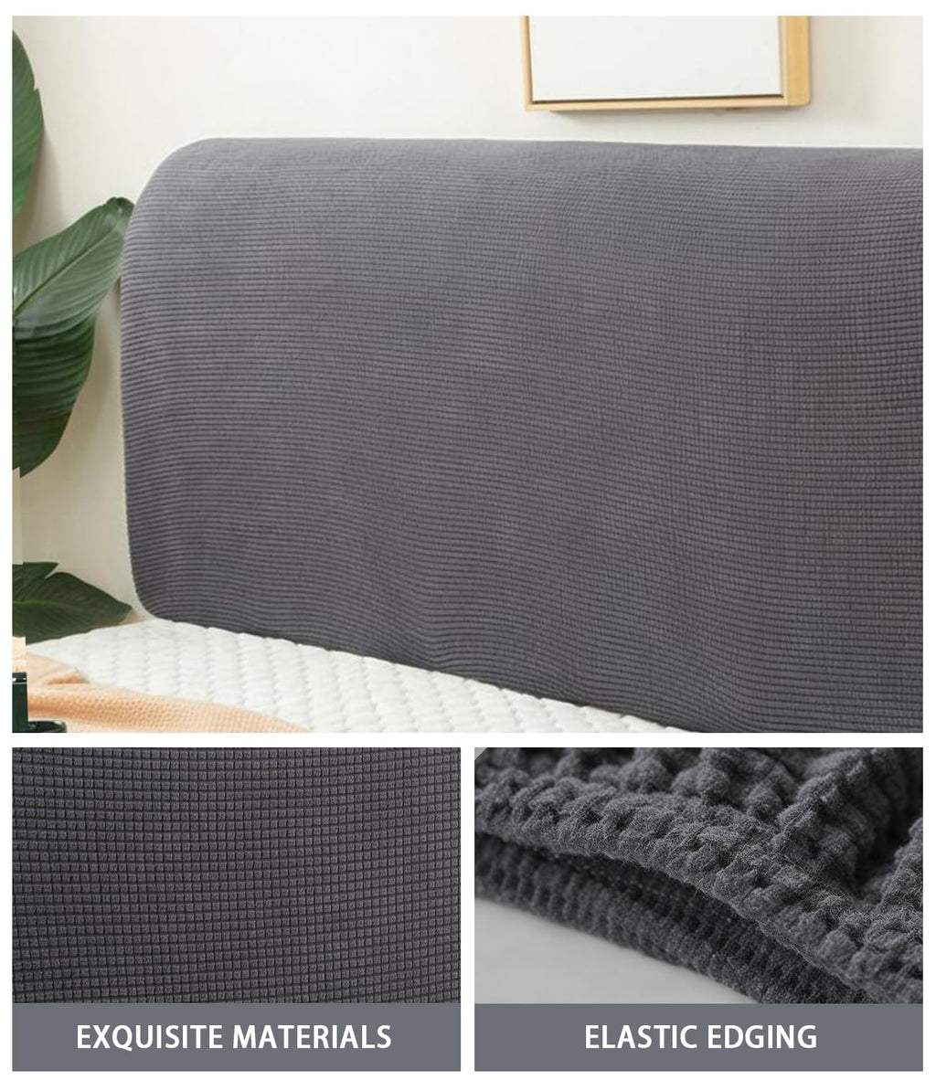 FANSU Headboard Cover for Single Double King Size Bed, Polar fleece Dustproof Headboard Wrap - image 4