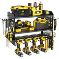 Yeabett 3-Layer Power Tool Storage Rack | 4 Drill Holder Wall Mount