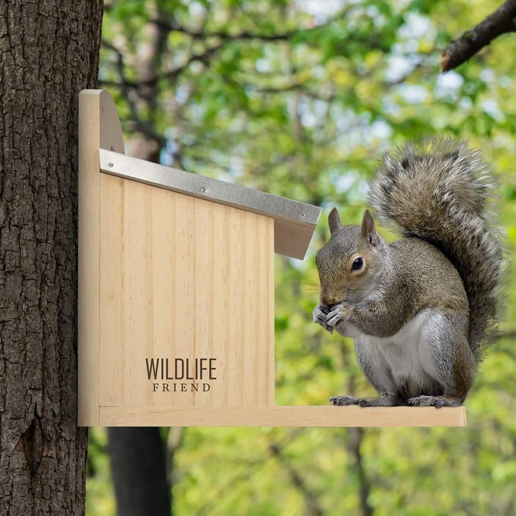Squirrel Feeder Maxi – Extra Large Wooden Feeding Station