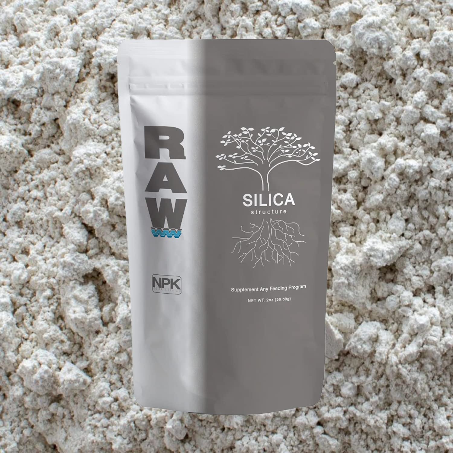 RAW Silica 8oz - High-Purity Silicon Dioxide Plant Supplement