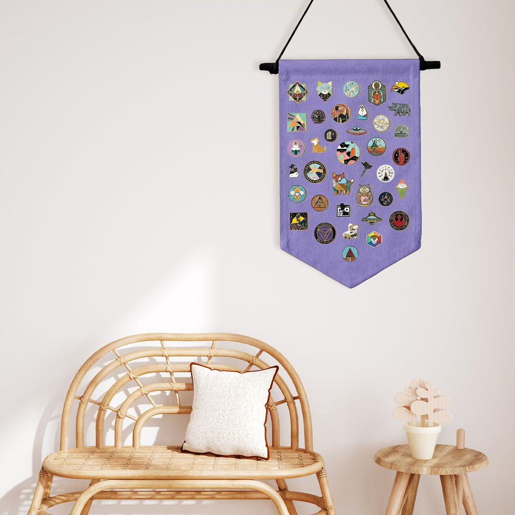 GAZIL Pin Badge Display Organizer, Canvas Brooch Holder Banner for Pin Badges, Rosette & Enamel Pin Storage Case - image 5