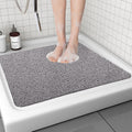 Loofah Shower Mat – 60x60cm Non-Slip Anti-Mould Grey PVC