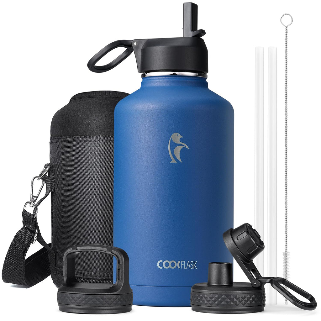 Coolflask 2L Insulated Water Bottle | Stainless Steel Leakproof Flask