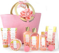 Spa Luxetique 10pc Rose Bath Gift Set – Pampering Spa Kit with Tote Bag
