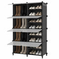ATTDETJL Shoe Storage,Oversized Shoe Rack with Cover and Hooks for 24Pair - image 1