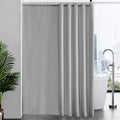 Furlinic Extra Long Waterproof Shower Curtain | Grey Polyester 200x240cm