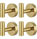 Jolof Store Bathroom Towel Hooks – 4 Pack SUS 304 Stainless Steel Hangers