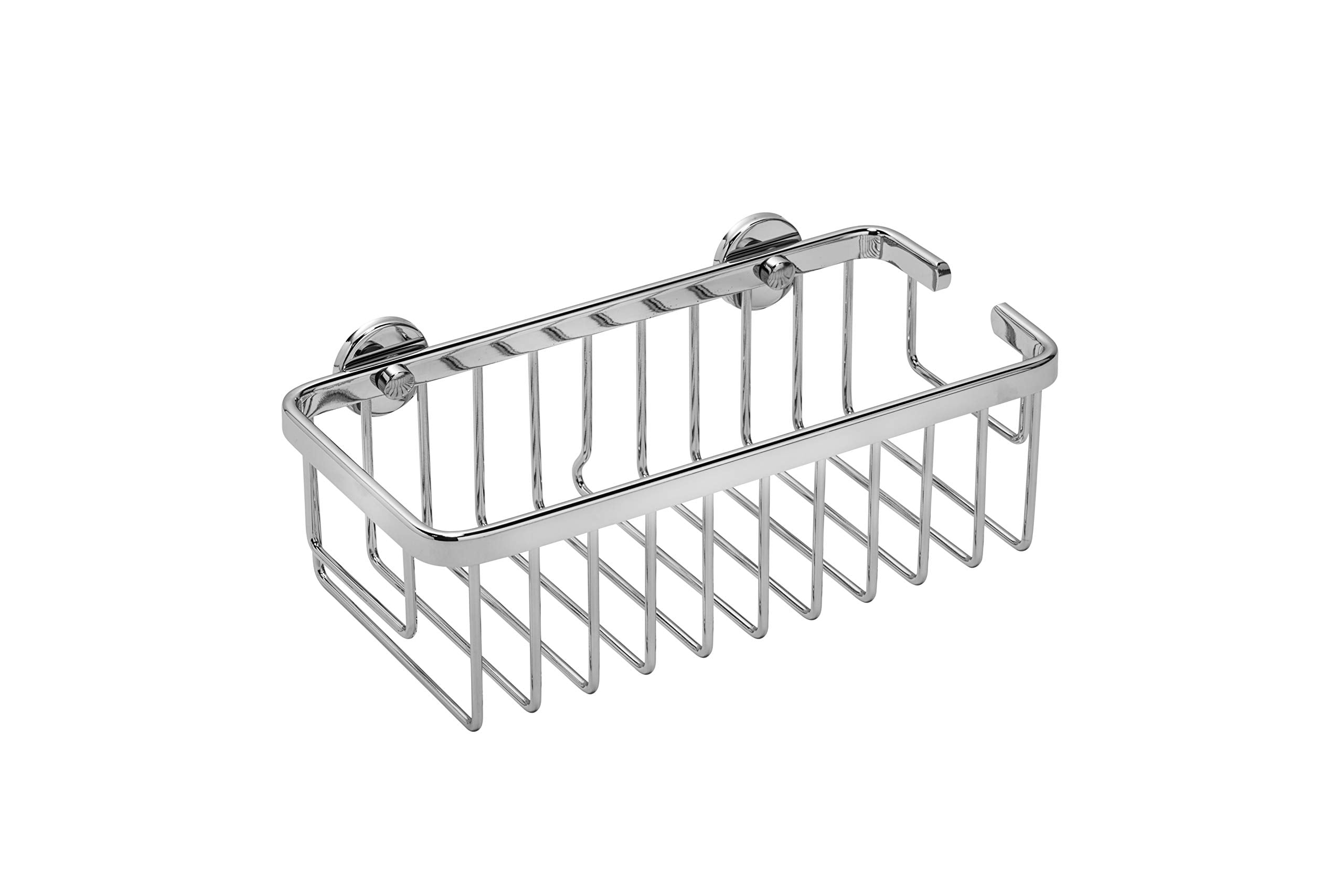 Croydex Slimline Aluminium Shower Caddy – Rust Free Chrome Storage Basket
