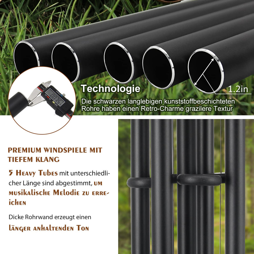 Astarin 48" Large Wind Chimes Outdoor – Deep Tone Memorial Sympathy Chime