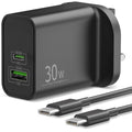 Jolof Store 30W 2-Port USB C Super Fast Charger for Samsung Galaxy & Tab