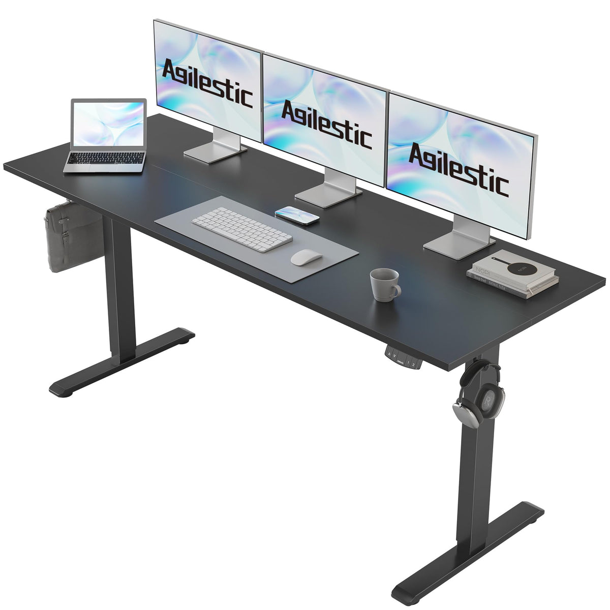 Agilestic Electric Standing Desk, 2 Memory Buttons, 160x60cm - image 1