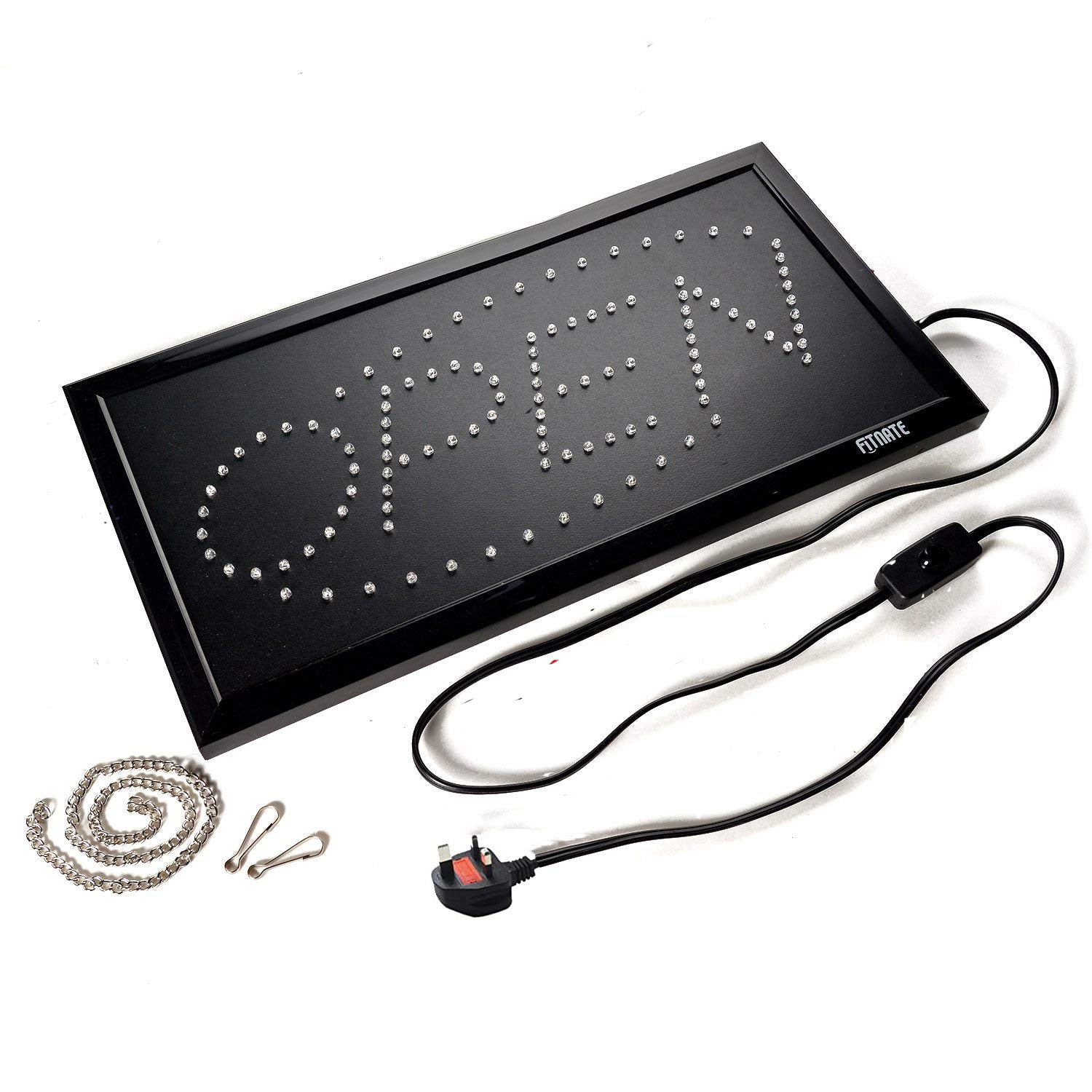 FITNATE LED Open Sign | 19x10 Inch Flashing & Steady Light Business Signage
