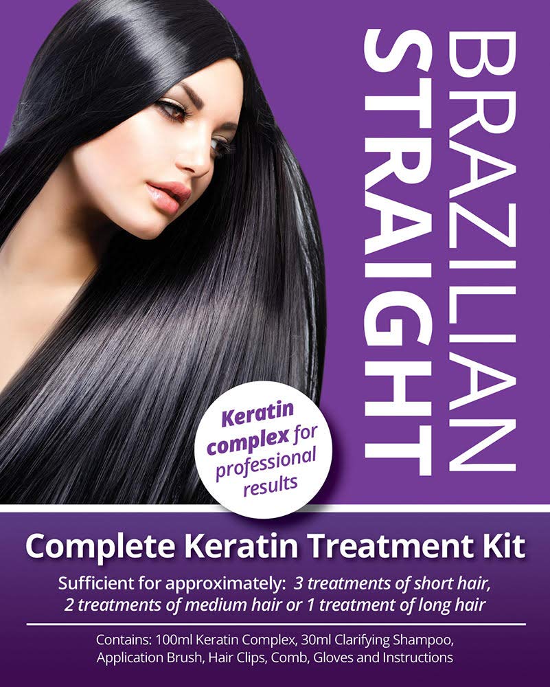Brazilian Keratin Hair Straightening Kit – Purple Treatment