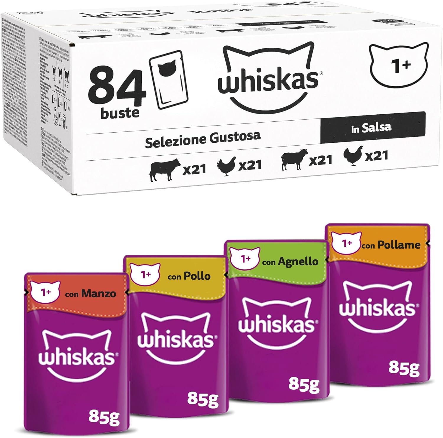Jolof Store Adult Wet Cat Food - Classic Selection in Gravy 84 Pouches
