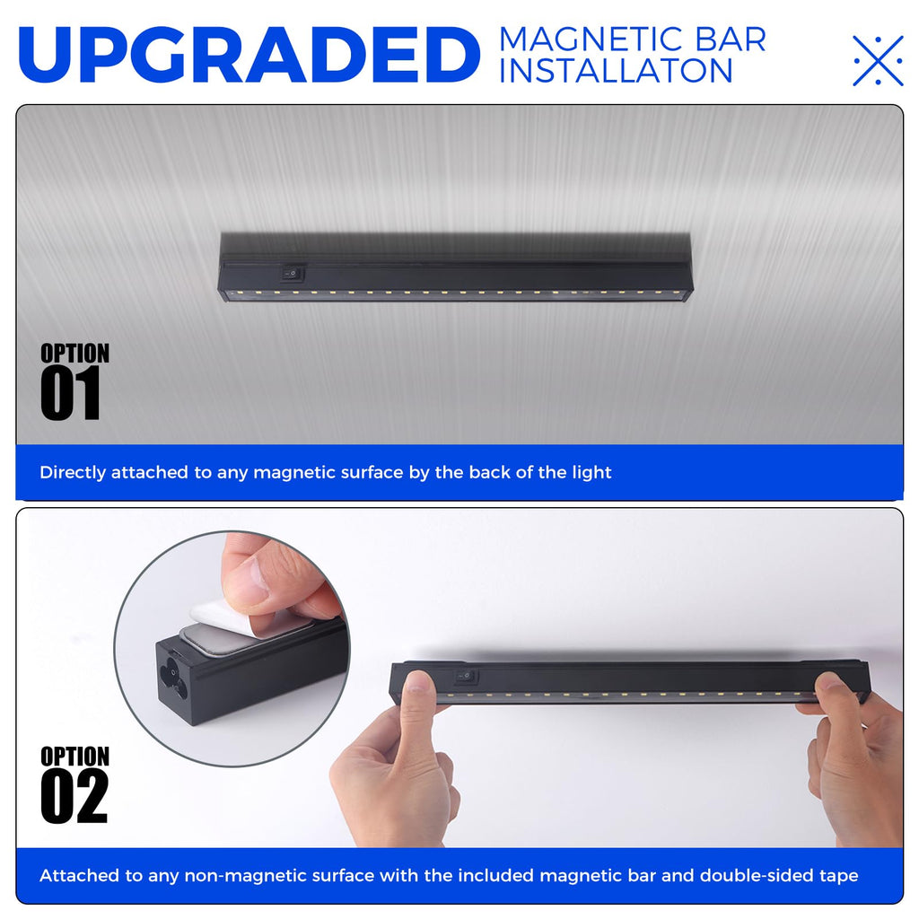 Barrina T5 1FT LED Grow Lights | 5000K Full Spectrum 30W Black 6-Pack