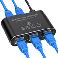 VEDINDUST 1 to 4 Ethernet Splitter – 1000Mbps Aluminium Network Switch