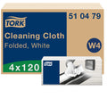 Tork Cleaning Cloth W4 – White Flexible Multipurpose Wipes – 480 Count