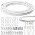 Jolof Store 16.4ft Flexible Ceiling Curtain Track – Bendable PVC Rail Kit