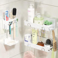 PAVSTINE Shower Caddy – 4 Pack No-Drilling Adhesive Bathroom Shelves, White
