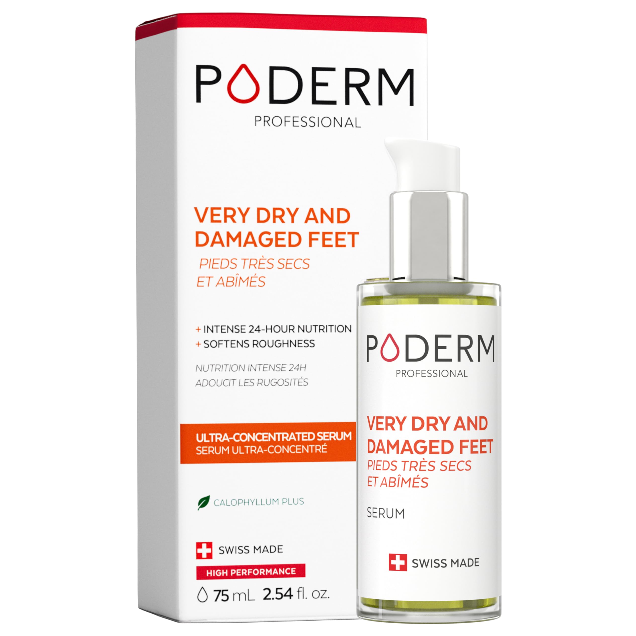 PODERM Foot Serum – 100% Natural Intensive Repair for Dry Damaged Feet