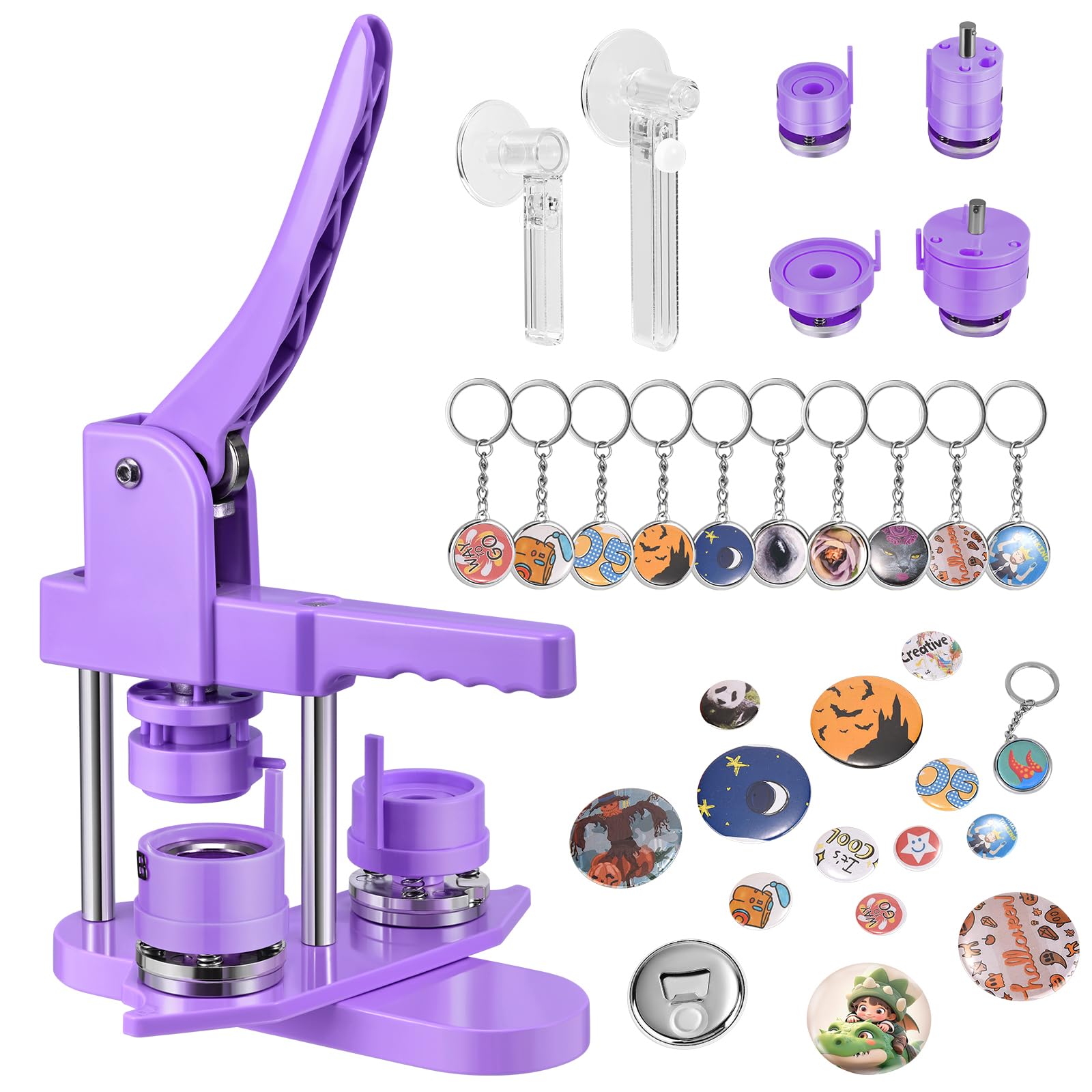 Badge Maker Machine - 32mm & 58mm DIY Button Press Kit