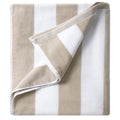 LULUHOME Oversized Beach Towel – 100% Cotton Cabana Striped 36x70