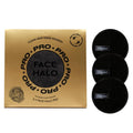 Face Halo Pro Reusable Makeup Remover Pads – Black – Set of 3