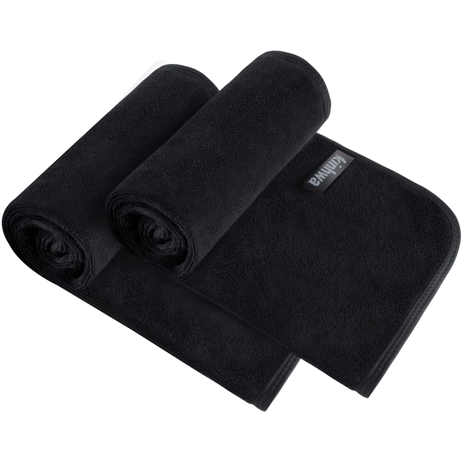 KinHwa Microfibre Hand Towels – Absorbent Quick-Dry Face Towels, 2 Pack