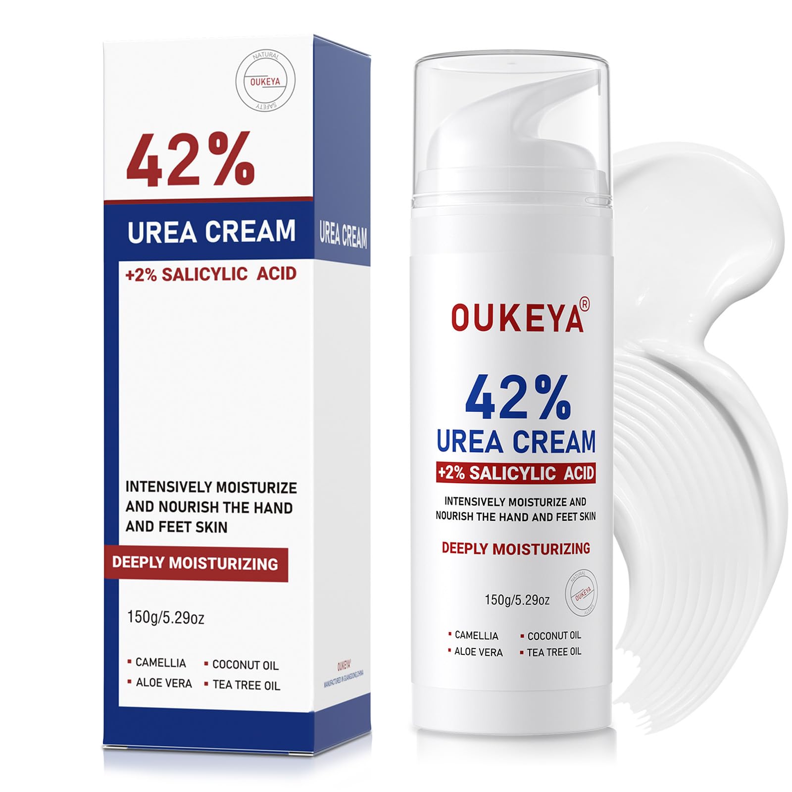 OUKEYA 42% Urea Cream with 2% Salicylic Acid – Intensive Foot Repair