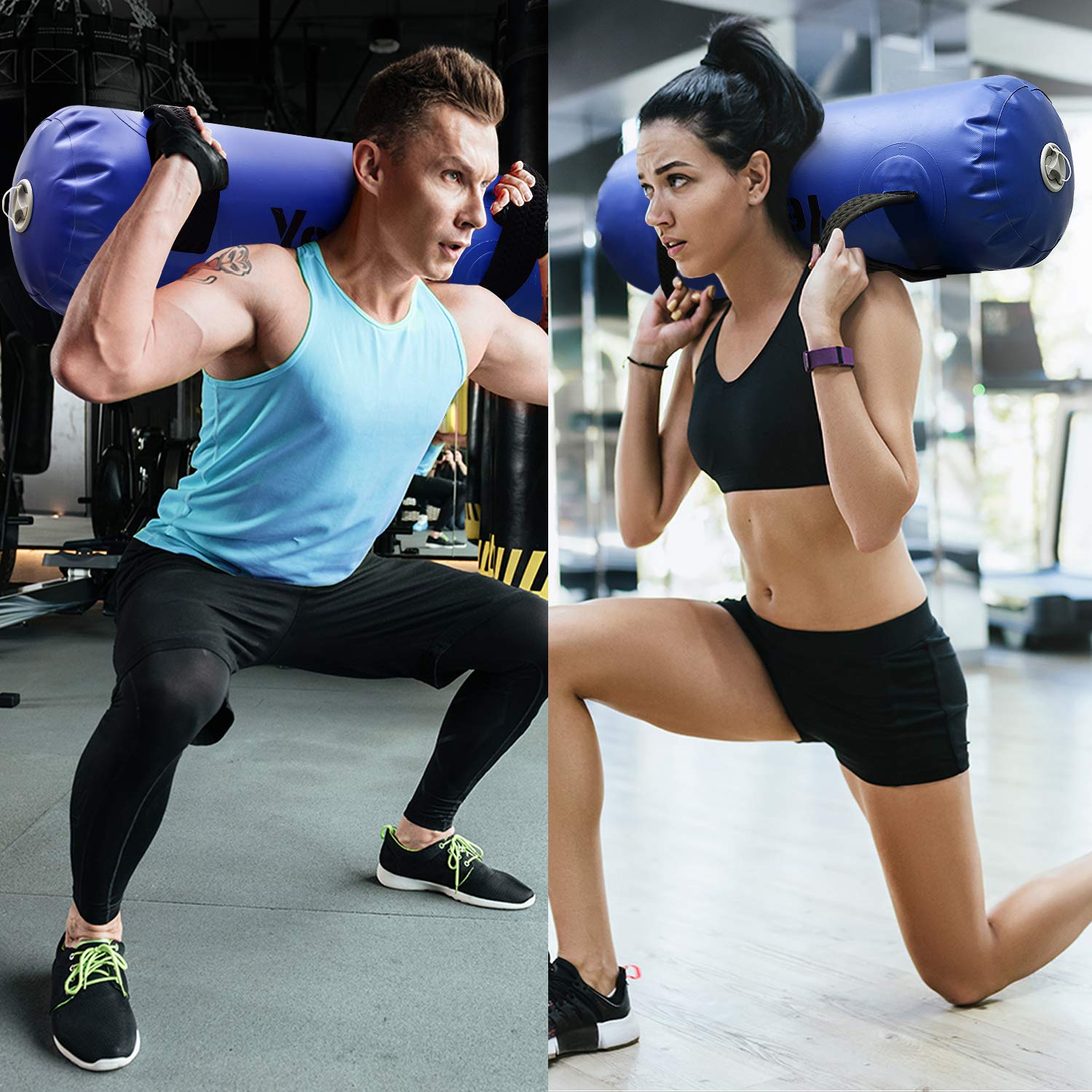 Yes4All Aqua Bag Water Weights for Core Stability Training - 80lbs
