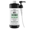 Dead Sea Collection 3-in-1 Men's Body Wash, Shampoo & Face Wash – 1000ml