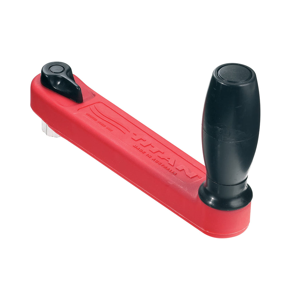 Lewmar 8" Single Grip Locking Winch Handle – Floating Nylon, Red