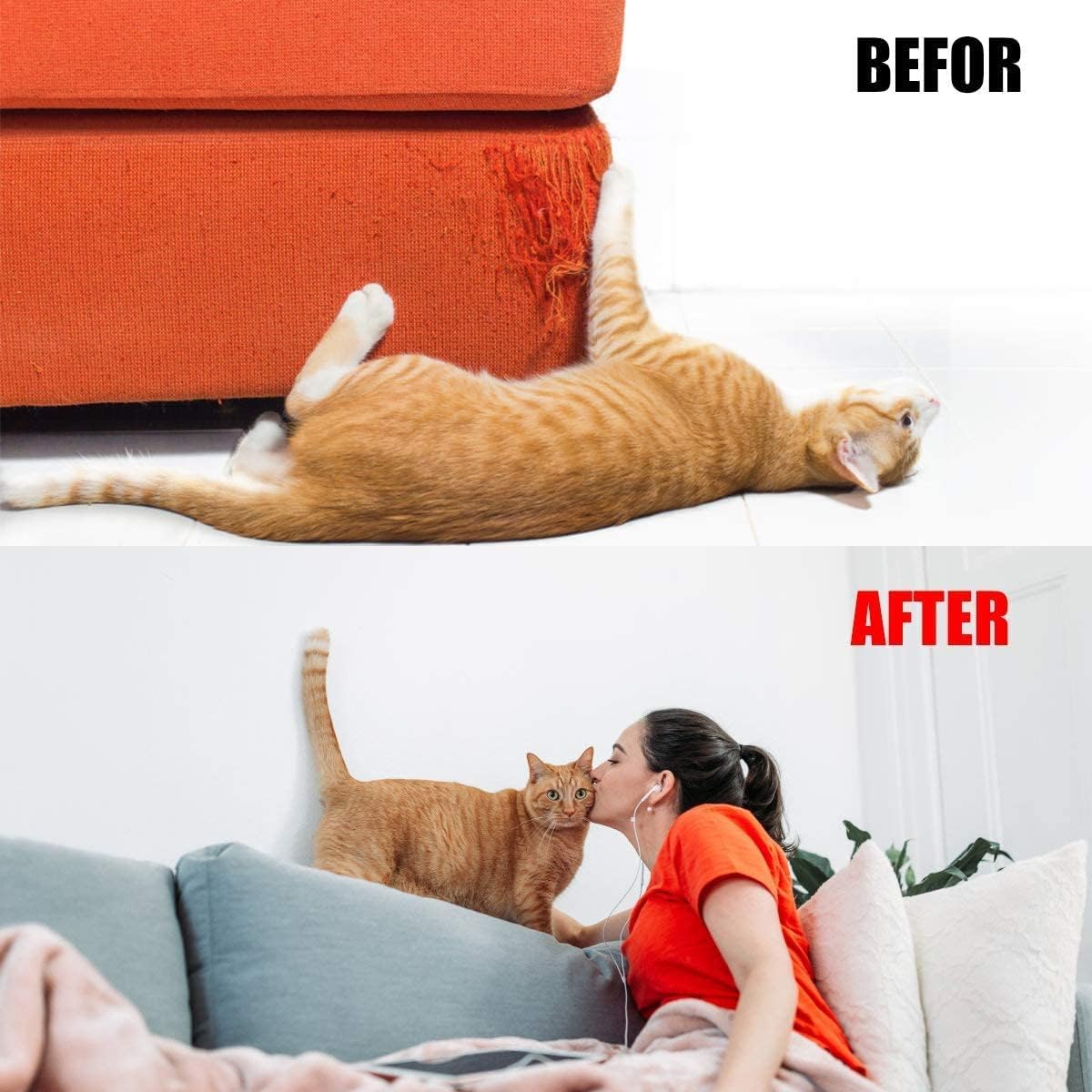 Petslucent Cat Scratch Deterrent Tape – Double Sided Furniture Protector