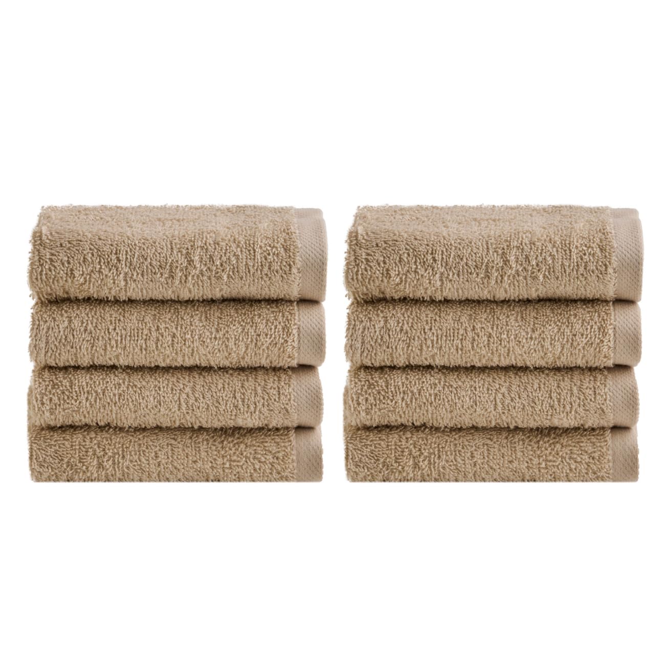 Nella Biagini Minerva Cotton Washcloths - Set of 8 Soft Terry Face Cloths