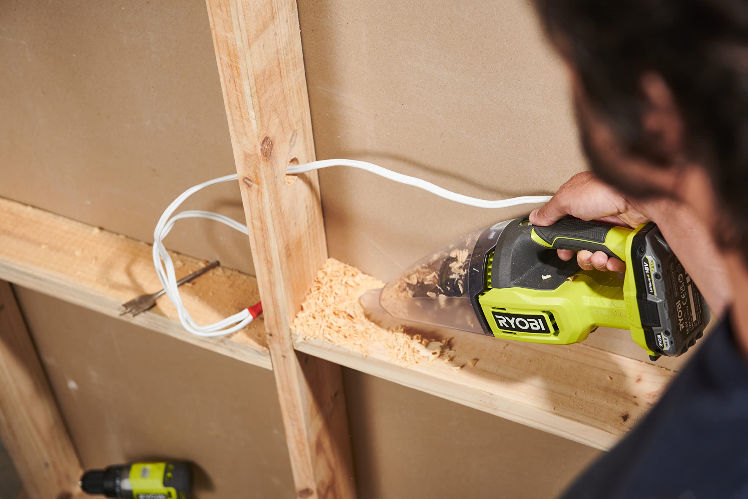 Ryobi RHV18-0 Handheld Vacuum Cleaner – Hyper Green (Sans Batterie)