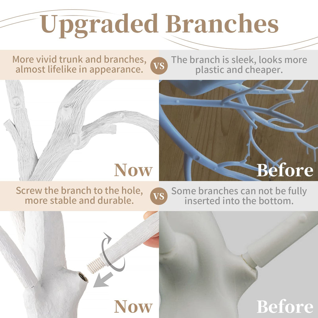 Sziqiqi 80cm White Twig Tree Centerpiece | Decorative Wishing Tree for Tables