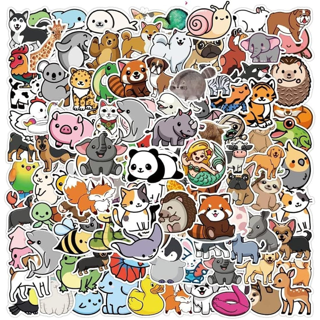 Animal Stickers | 200PCS Waterproof Vinyl Kawaii Decals