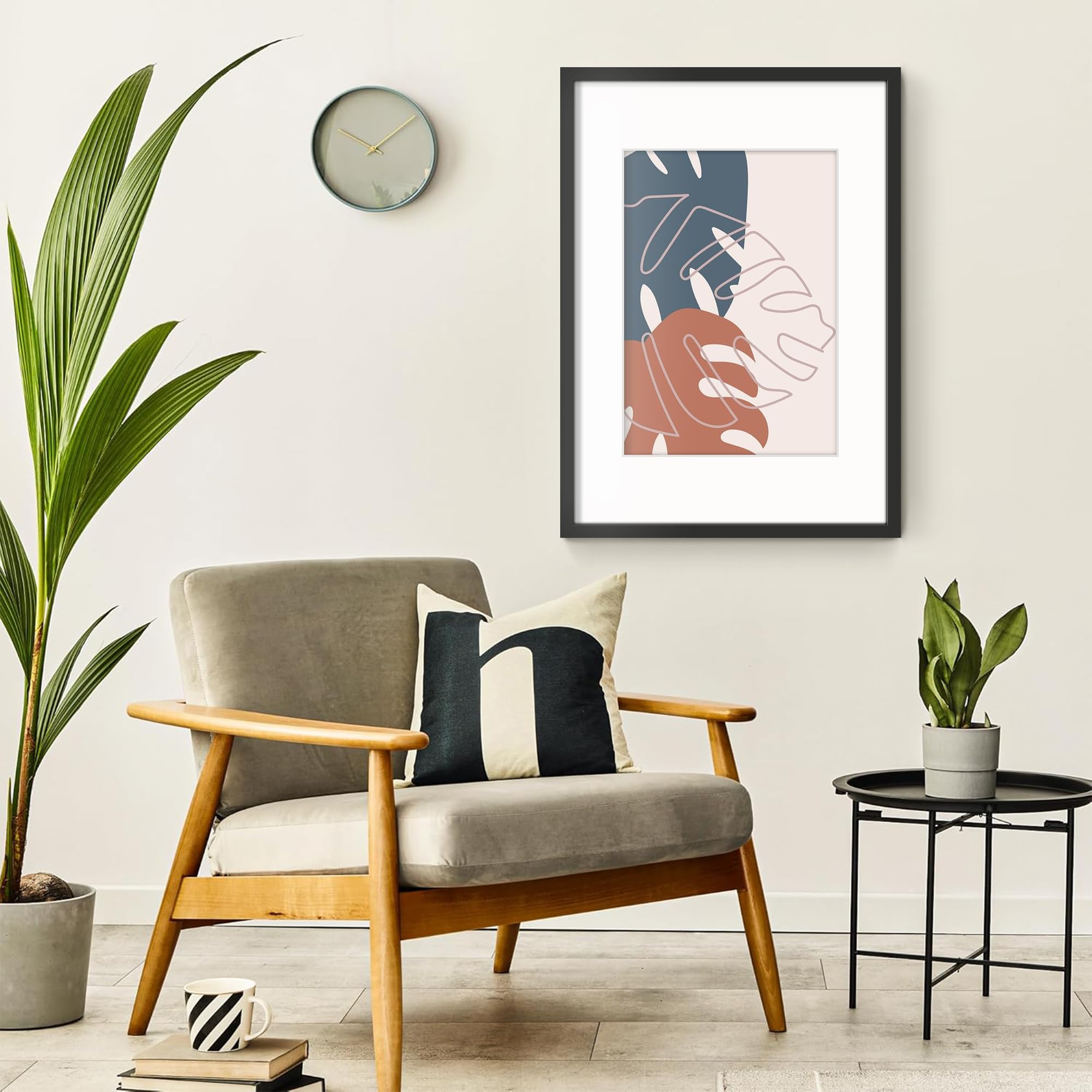 Tinkeps A1 Black Picture Frame | Engineered Wood & Plexiglass Poster Frame
