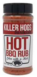 Killer Hogs Hot BBQ Rub – Spicy Meat Seasoning and Grilling Spice, 12.8oz