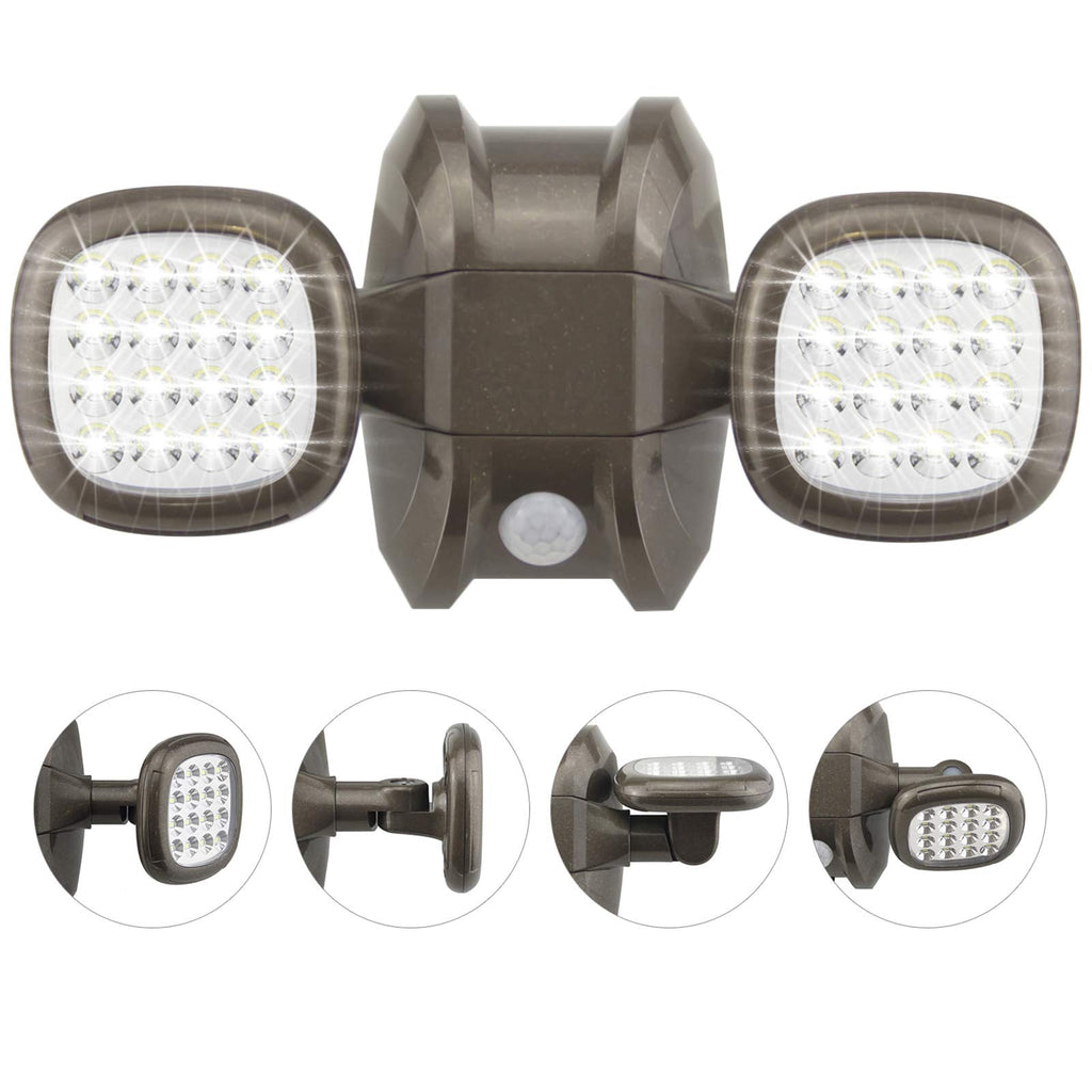 HONWELL Battery Operated Motion Sensor Security Lights | 600LM Waterproof
