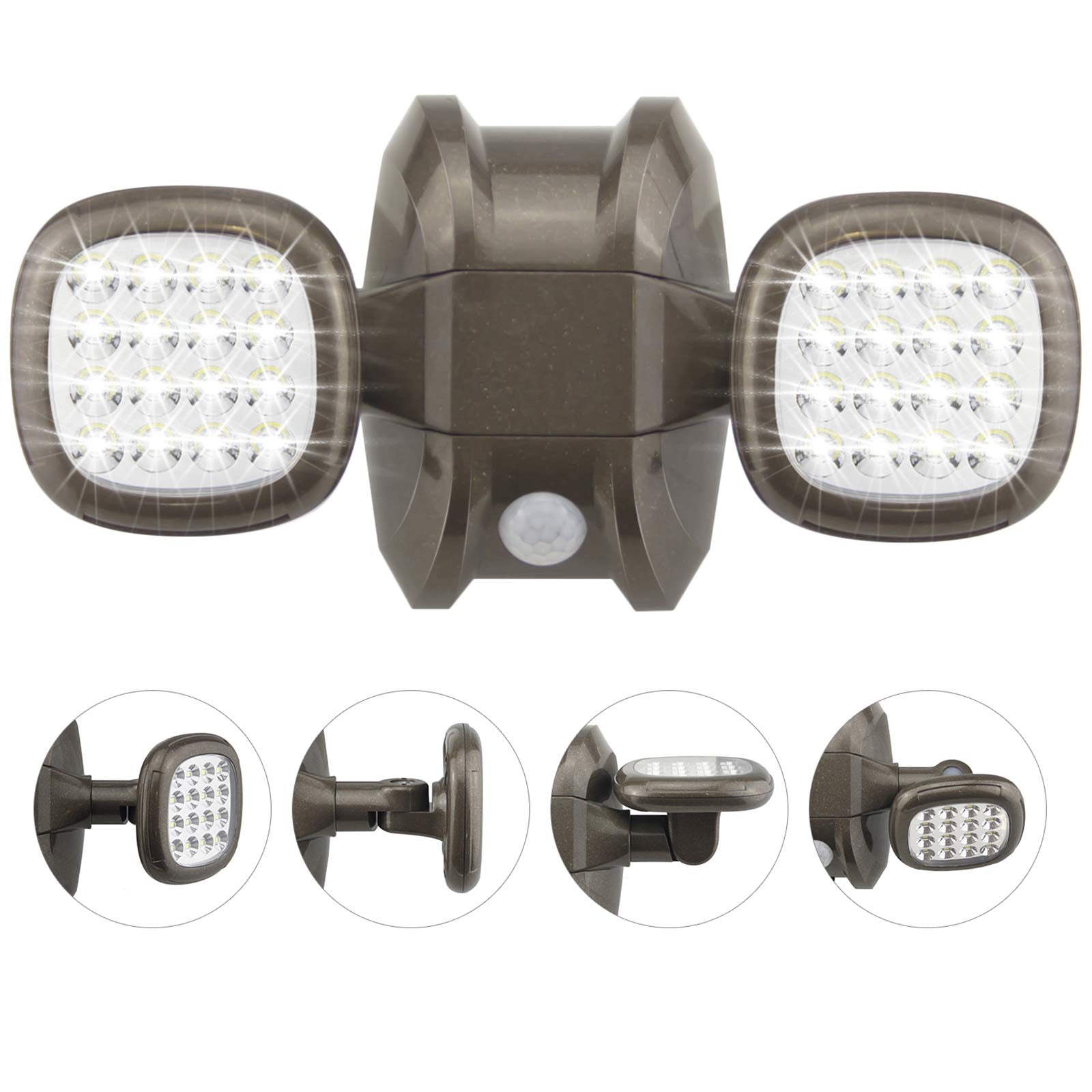 HONWELL Battery Operated Motion Sensor Security Lights | 600LM Waterproof