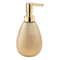 Gedy G-Astrid Ceramic Bathroom Soap Dispenser - Gold Finish