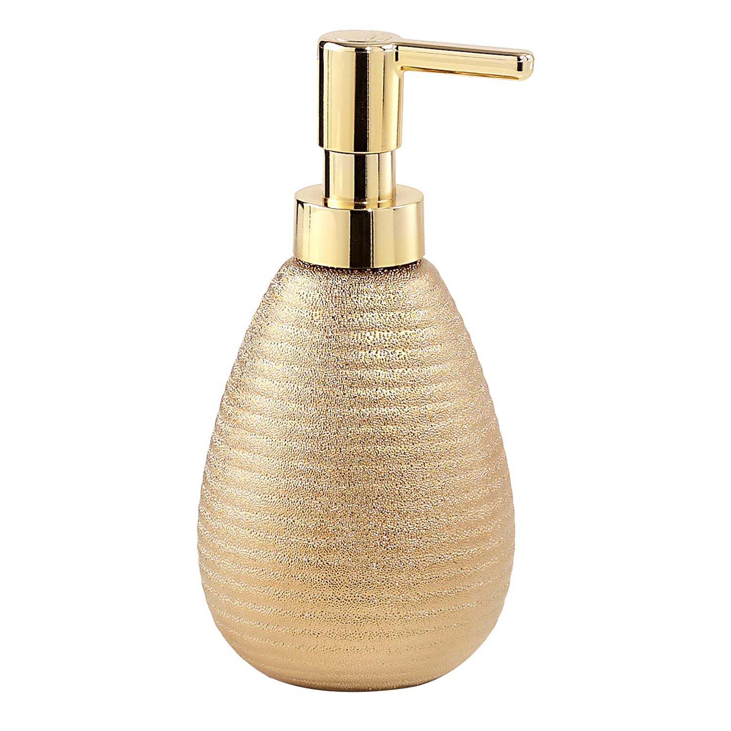 Gedy G-Astrid Ceramic Bathroom Soap Dispenser - Gold Finish
