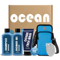 Jolof Store 6-Piece Ocean Scent Mens Toiletry Gift Set with Travel Bag